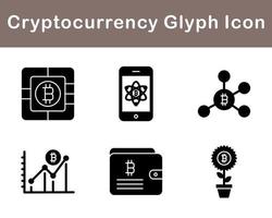 bitcoin et crypto-monnaie vecteur icône ensemble