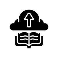 livre nuage icône pour votre site Internet conception, logo, application, ui. vecteur