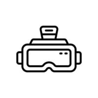 icône de lunettes vr pour votre site Web, mobile, présentation et création de logo. vecteur