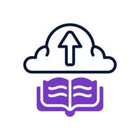 livre nuage icône pour votre site Internet conception, logo, application, ui. vecteur