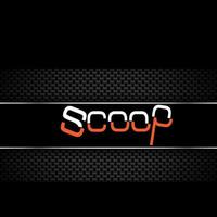 scoop typographie logo vecteur