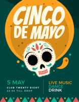 Affiche de Cinco de Mayo vecteur