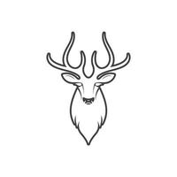 cerf ilustration logo vecteur