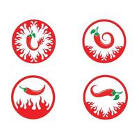 conception d'illustration vectorielle icône logo chili vecteur
