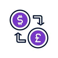 argent échange icône pour votre site Internet, mobile, présentation, et logo conception. vecteur