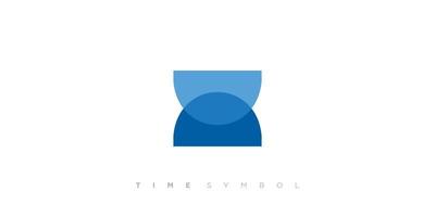 abstrait et unique temps symbole logo conception vecteur