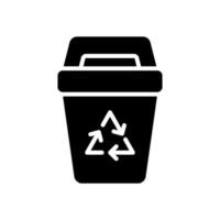 recycler poubelle icône pour votre site Internet conception, logo, application, ui. vecteur