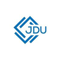 jdu lettre logo conception sur blanc Contexte. jdu Créatif cercle lettre logo concept. jdu lettre conception. vecteur