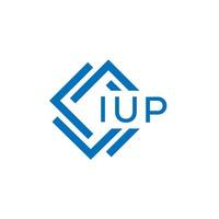 iup lettre logo conception sur blanc Contexte. iup Créatif cercle lettre logo concept. iup lettre conception. vecteur