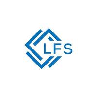 lfs lettre logo conception sur blanc Contexte. lfs Créatif cercle lettre logo concept. lfs lettre conception. vecteur