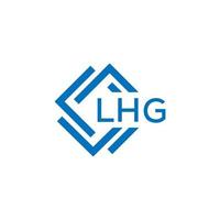 lhg lettre logo conception sur blanc Contexte. lhg Créatif cercle lettre logo concept. lhg lettre conception. vecteur