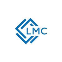 lmc lettre design.lmc lettre logo conception sur blanc Contexte. lmc c vecteur