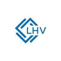 bhv lettre design.lhv lettre logo conception sur blanc Contexte. bhv Créatif cercle lettre logo concept. bhv lettre conception. vecteur