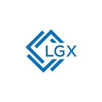 lgx lettre logo conception sur blanc Contexte. lgx Créatif cercle lettre logo concept. lgx lettre conception. vecteur