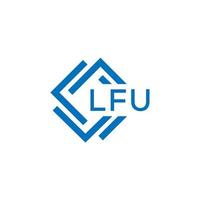 lfu lettre logo conception sur blanc Contexte. lfu Créatif cercle lettre logo concept. lfu lettre conception. vecteur