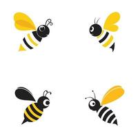 conception de vecteur illustration abeille logo