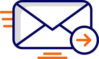 email expédié vecteur icône