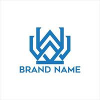 ww lettre vecteur logo