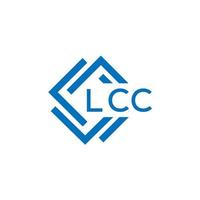 lcc lettre logo conception sur blanc Contexte. lcc Créatif cercle lettre logo concept. lcc lettre conception. vecteur