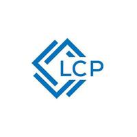 lcp lettre logo conception sur blanc Contexte. lcp Créatif cercle lettre logo concept. lcp lettre conception. vecteur