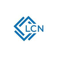LCN lettre logo conception sur blanc Contexte. LCN Créatif cercle lettre logo concept. LCN lettre conception. vecteur