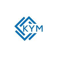 Kym lettre logo conception sur blanc Contexte. Kym Créatif cercle lettre logo concept. Kym lettre conception. vecteur