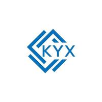 kyx lettre logo conception sur blanc Contexte. kyx Créatif cercle lettre logo concept. kyx lettre conception. vecteur