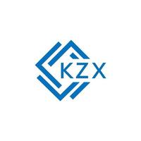 kzx lettre logo conception sur blanc Contexte. kzx Créatif cercle lettre logo concept. kzx lettre conception. vecteur