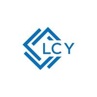 lcy lettre logo conception sur blanc Contexte. lcy Créatif cercle lettre logo concept. lcy lettre conception. vecteur