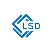 LSD Créatif cercle lettre logo concept. LSD lettre conception.lsd lettre logo conception sur blanc Contexte. LSD Créatif cercle lettre logo concept. LSD lettre conception. vecteur