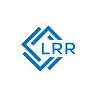 lrr lettre logo conception sur blanc Contexte. lrr Créatif cercle lettre logo concept. lrr lettre conception. vecteur