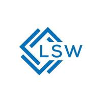 lsw lettre design.lsw lettre logo conception sur blanc Contexte. lsw Créatif cercle lettre logo concept. lsw lettre design.lsw lettre logo conception sur blanc Contexte. lsw c vecteur