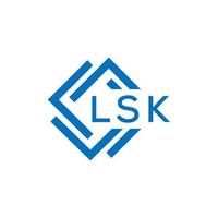 lsk Créatif cercle lettre logo concept. lsk lettre conception.lsk lettre logo conception sur blanc Contexte. lsk Créatif cercle lettre logo concept. lsk lettre conception. vecteur