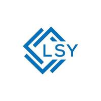 lsy lettre logo conception sur blanc Contexte. lsy Créatif cercle lettre logo concept. lsy lettre conception. vecteur