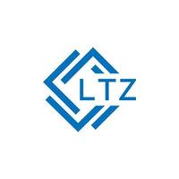 ltz lettre logo conception sur blanc Contexte. ltz Créatif cercle lettre logo concept. ltz lettre conception. vecteur