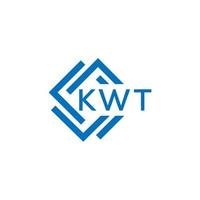 kwt lettre logo conception sur blanc Contexte. kwt Créatif cercle lettre logo concept. kwt lettre conception. vecteur