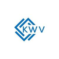 kwv lettre logo conception sur blanc Contexte. kwv Créatif cercle lettre logo concept. kwv lettre conception. vecteur