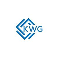 kwg Créatif cercle lettre logo concept. kwg lettre conception. vecteur