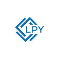 lpy lettre logo conception sur blanc Contexte. lpy Créatif cercle lettre logo concept. lpy lettre conception. vecteur