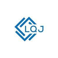 lqj lettre logo conception sur blanc Contexte. lqj Créatif cercle lettre logo concept. lqj lettre conception. vecteur