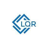 lqr lettre design.lqr lettre logo conception sur blanc Contexte. lqr Créatif cercle lettre logo concept. lqr lettre conception. vecteur