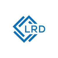 lrd lettre logo conception sur blanc Contexte. lrd Créatif cercle lettre logo concept. lrd lettre conception. vecteur