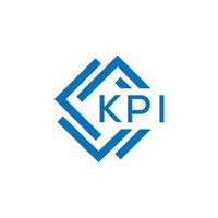 kpi lettre logo conception sur blanc Contexte. kpi Créatif cercle lettre logo concept. kpi lettre conception. vecteur