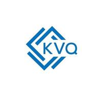 kvq lettre logo conception sur blanc Contexte. kvq Créatif cercle lettre logo concept. kvq lettre conception. vecteur