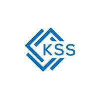 kss lettre logo conception sur blanc Contexte. kss Créatif cercle lettre logo concept. kss lettre conception. vecteur