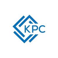 kpc lettre logo conception sur blanc Contexte. kpc Créatif cercle lettre logo concept. kpc lettre conception. vecteur