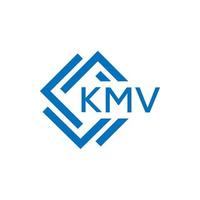 kmv lettre logo conception sur blanc Contexte. kmv Créatif cercle lettre logo concept. kmv lettre conception. vecteur