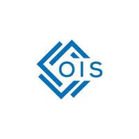 ois lettre logo conception sur blanc Contexte. ois Créatif cercle lettre logo concept. ois lettre conception. vecteur