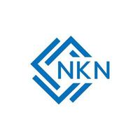 nkn lettre logo conception sur blanc Contexte. nkn Créatif cercle lettre logo concept. nkn lettre conception. vecteur