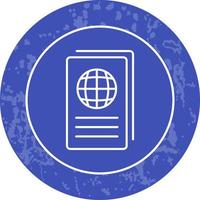 icône de ligne de rapport global vecteur